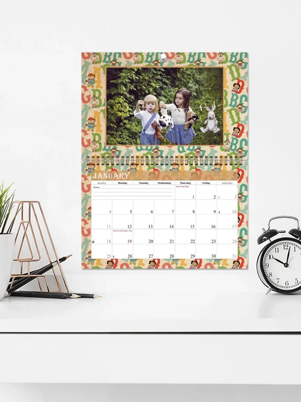 Personalized Custom 2027 Personalized Custom - 12 Months Calendar 8.5x11In. 010